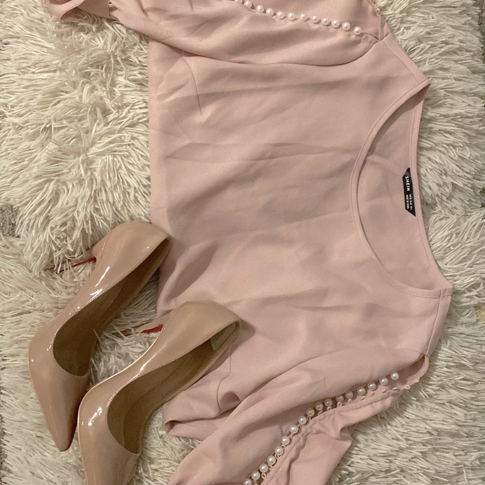 Light Pink Beaded Shirt!